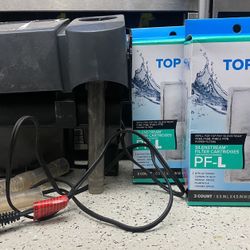 Top Fin Filter With 5 Top Fin Filter Cartridges