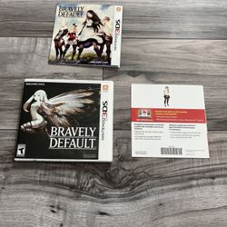 Bravely Default - Nintendo 3DS Box And Manual Only No Game 