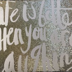 Gold Sparkles Wall Art