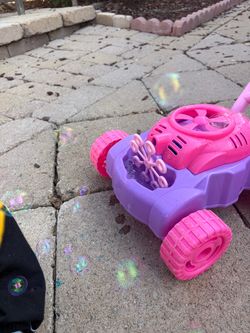 Kids Bubble Blower Lawn Mower Toy