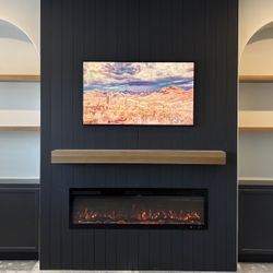 Custom fireplace mantle 