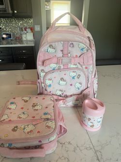 Hello Kitty® Hearts Glow-In-The-Dark Mackenzie Backpack, lunch box & hot/cold food container