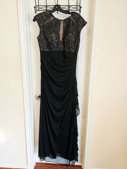 Elegant black evening dress