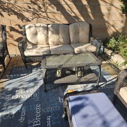wicker patio set