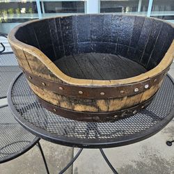 Whiskey Barrel Pet Bed