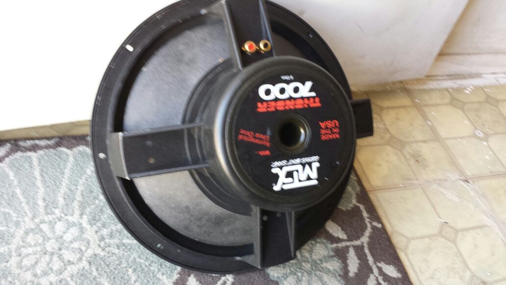 Old School Ultra Rare 15 inch Subwoofer MTX Thunder 7000 Made In The USA
