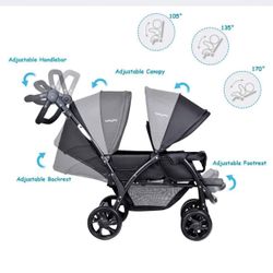 Baby joy Double Stroller 