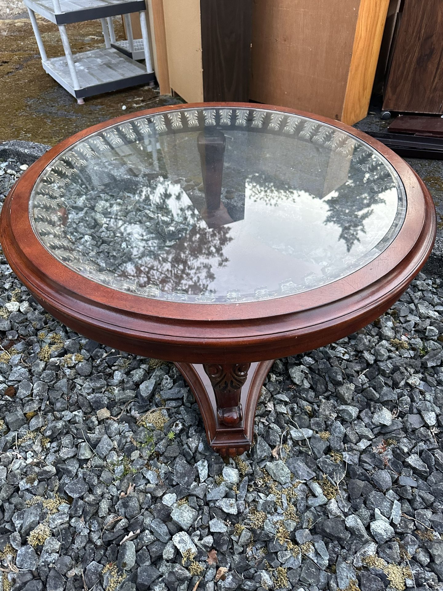 Dark Cheryl Solid Wooden Coffee Table