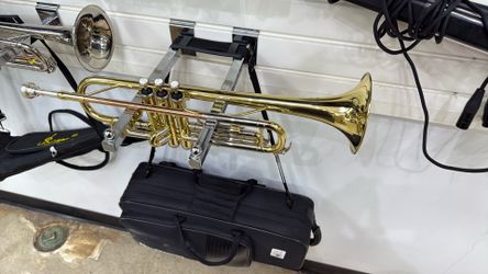 Trumpet with case