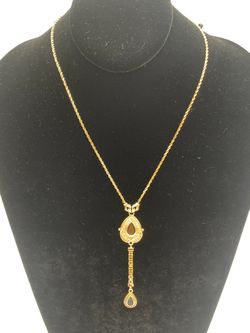 16" Gold rope necklace #32246