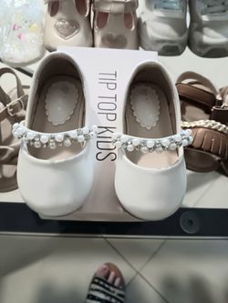 Fancy Off White Toddler Shoes