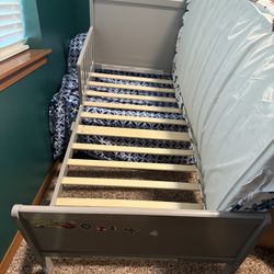 Toddler Gray Frame Bed. Mattress Not Included. Free! 