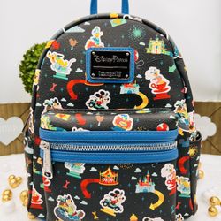 Loungefly Disney Parks Disneyland Ride Icon Mini Backpack