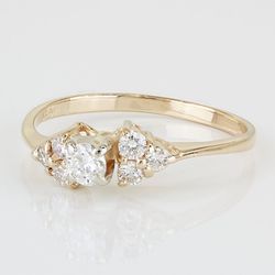 The 14K Yellow Gold Solitaire Diamond Engagement Ring