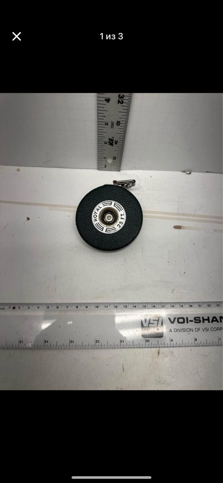 Vintage Lufkin NI-Clad Royal 25Ft. Steel Measuring Tape - USA#F2