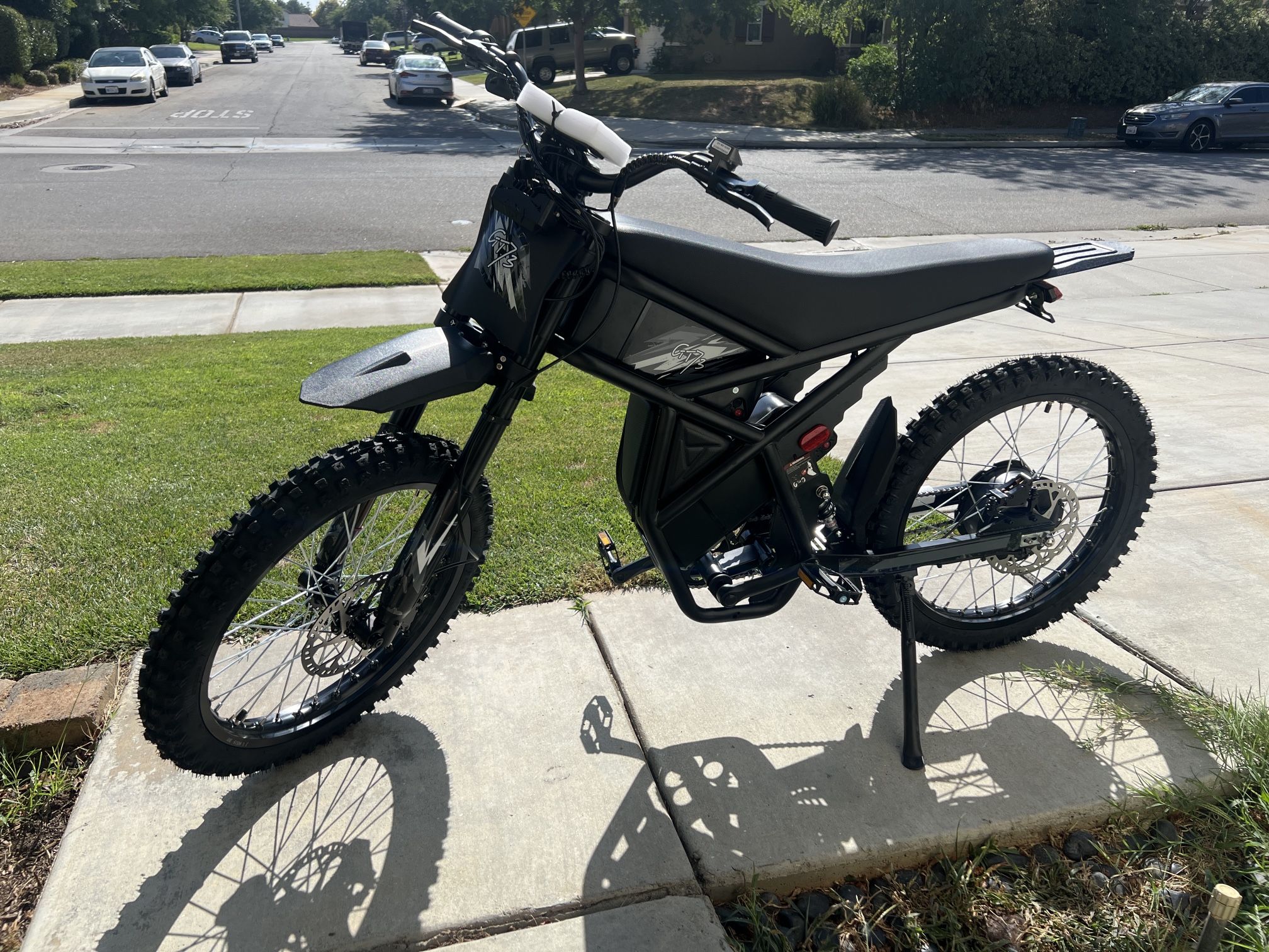 Riding Times Gt73 Electric Sport Bike 37mph, 85 -140 With PAS , Storage Bag, Dual Batteries & 25 Inch Tires