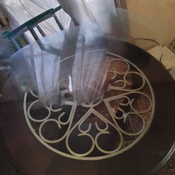 Solid Wood Glass Coffee Table