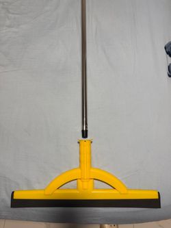 Heavy-Duty Floor Squeegee with Long Metal Handle