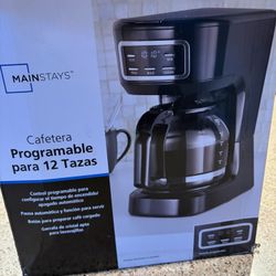 Mainstays 12 Cup Programmable Coffe Maker - New