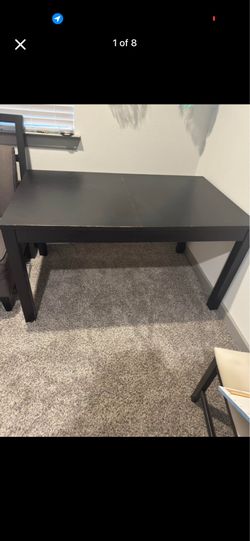 Black dining table expandable