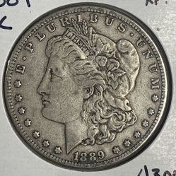 1889-CC Morgan Silver Dollar