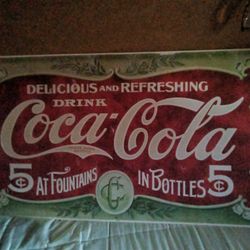 Antique Collectable!  Aluminum Sign.