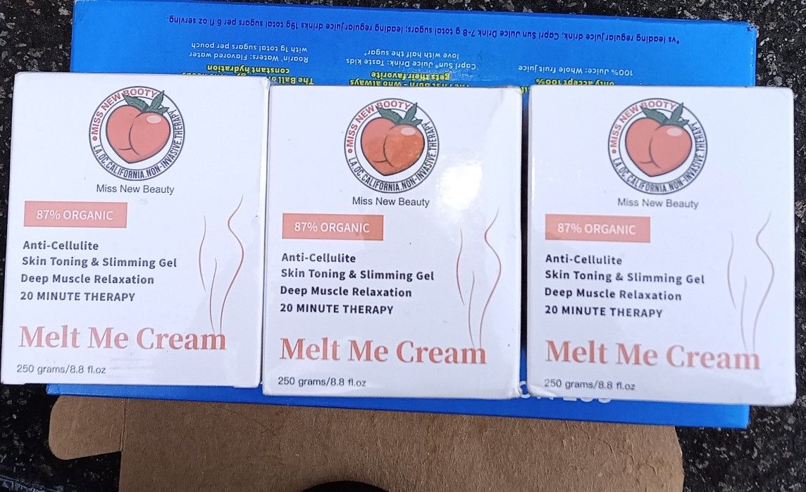 3 Unopened Miss New Booty Melt Me Cream