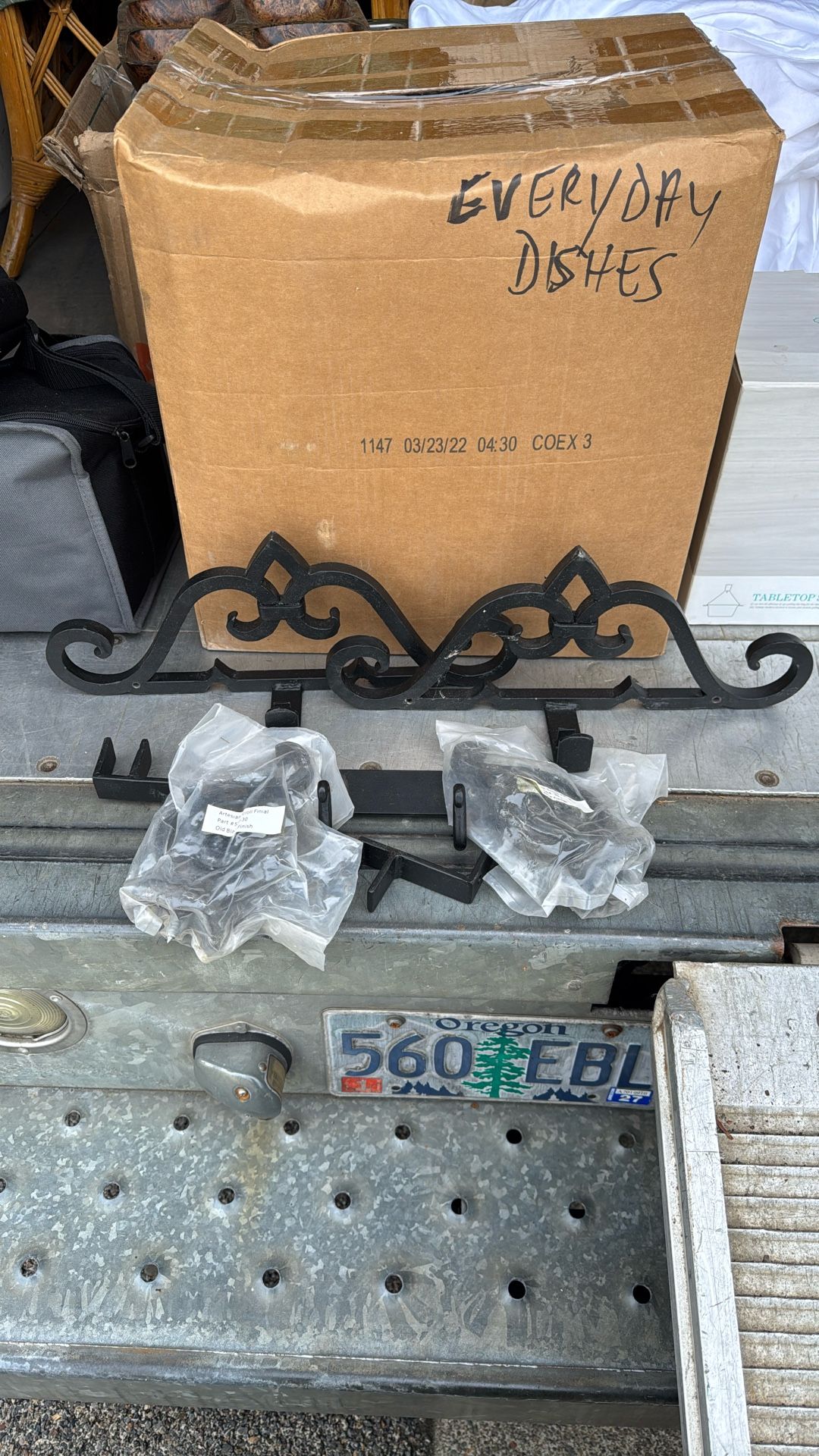 Wrought Iron Decorative Curtain Rod Holders Scrolls And brackets