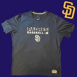 San Diego Padres Old School Dri-Fit Nike Athletic T-Shirt XL