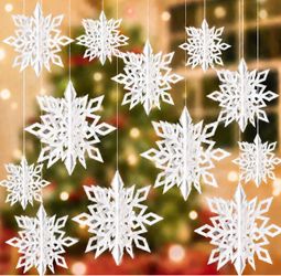 Christmas Hanging Snowflakes Winter Wonderland Decorations