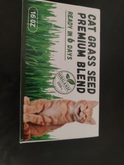 Organic Cat Grass Seed Premium Blend 16 oz – 8 Variety Packs Set