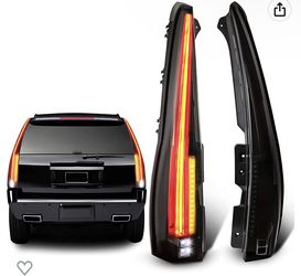 Best Offer Tail Lights Rear Compatible for 2007-2014 Chevy Tahoe Suburban GMC Yukon Denali Smoked Tinted Style Set of 2