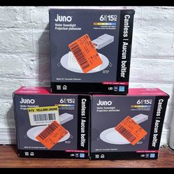 3-PK Juno 6 in. Selectable WF6 CCT Ultra Slim Canless LED Recessed Light, White