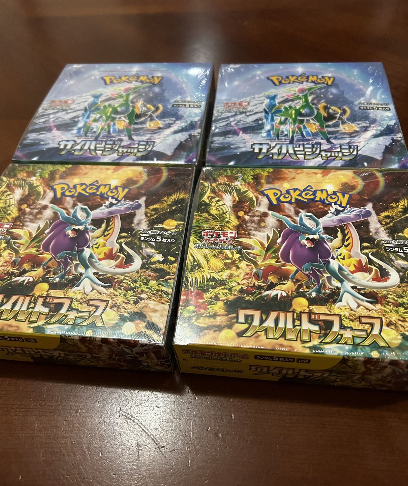 Wild Force and Cyber Judge Japanese Booster Boxes
