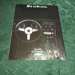 Poster Brochure/ Vintage 1976 Corvette 