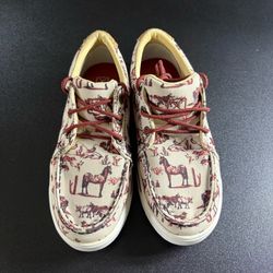 TWISTED X KID'S KICKS Style YCA0013 Canvas size 1M unisex western slip on
