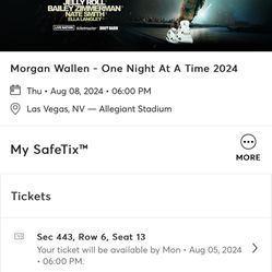 Morgan Wallen Tickets for Thursday August 8th