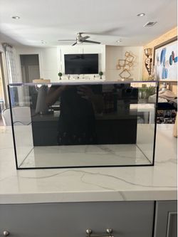 20 GALLON UNS RIMLESS GLASS AQUARIUM WITH TOP COVER