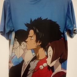 Samurai Champloo Shirt Rare Mugen Fuu Gin Eating Dumplings