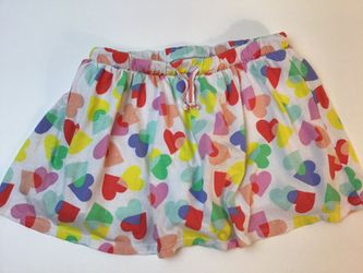 Heart skirt with attached shorts girls Large 10-12