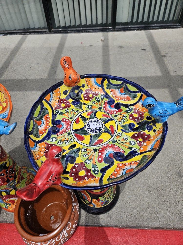 Talavera Birdbath ( Fountain) Etsy Casamxartesanalstore