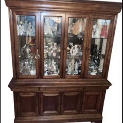 Strong Rich Wood China Cabinet