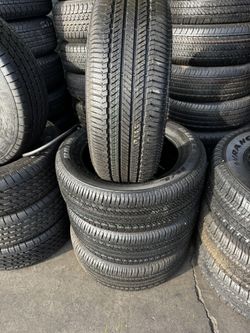 FOUR GOOD USED TIRES 95%TREAD LIFE.  246/55/19 Brigestone Duler 
