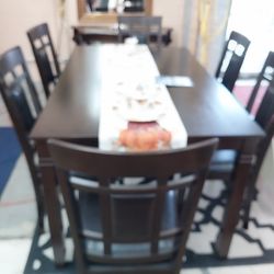 New 7pc Dining Room Table With Chairs