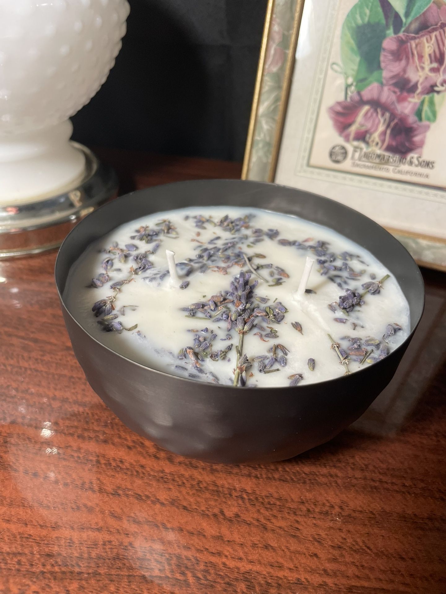 Dried Lavender 2 wick Candle