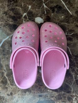 Size C13 Sparkling Crocs