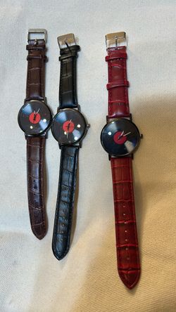 3 Vinyl Record Dial Watches