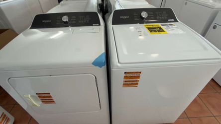 Whirlpool extra large washer and dryer set new out of box