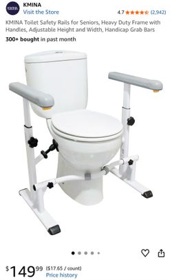 KMINA Toilet Safety Rails for Seniors