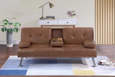 NEW OFFER! Brown Adjustable Sofa w/Down Table